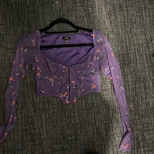 AFRM Purple Corset Top